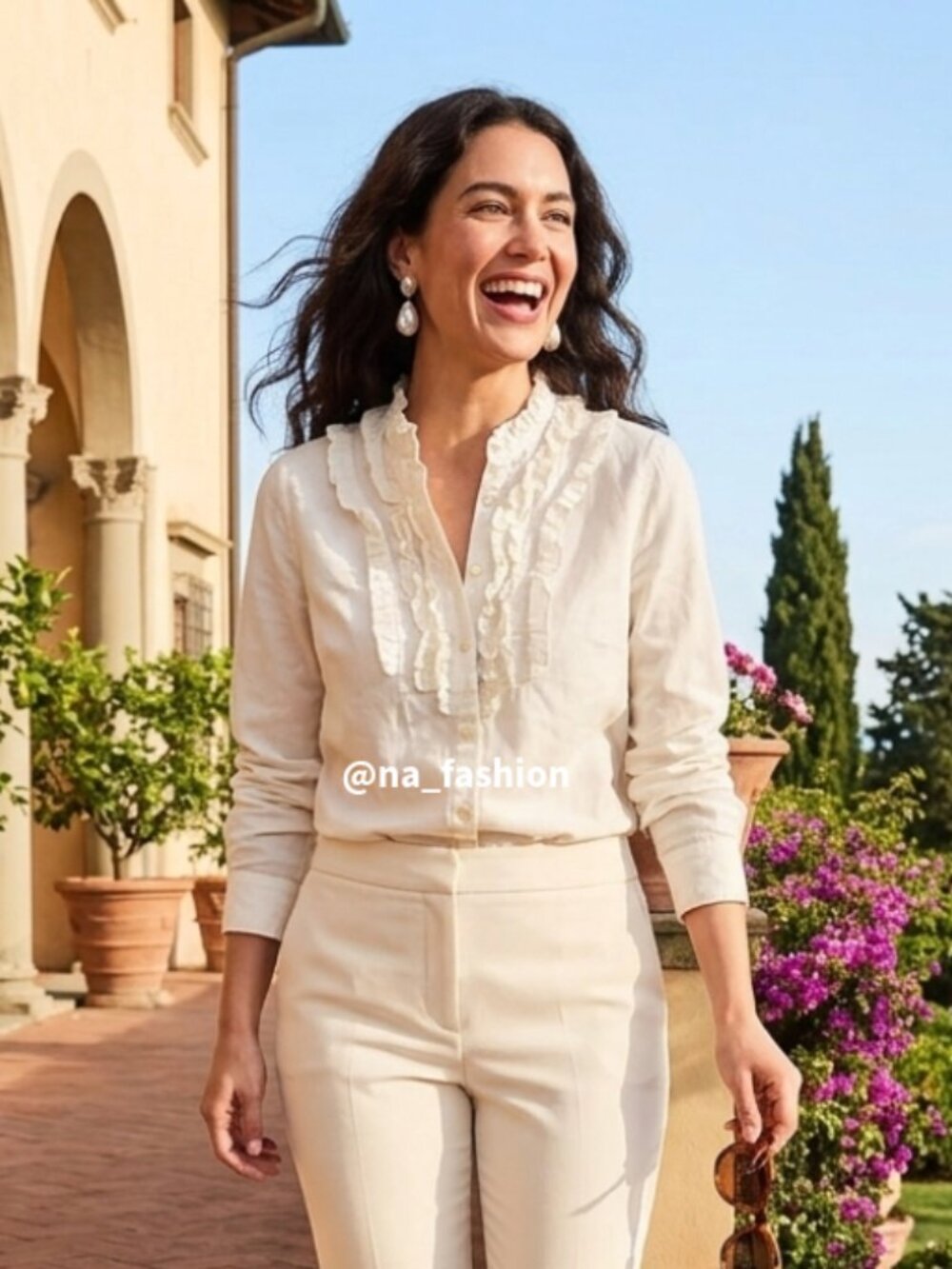 Like New-0-J.Crew Ruffle Button-Down Shirt